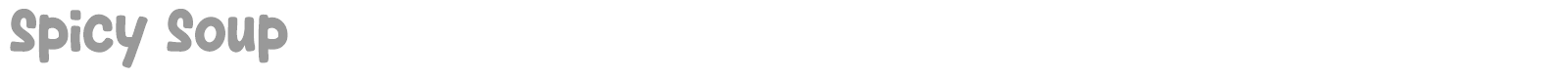 Spicy Soup font preview
